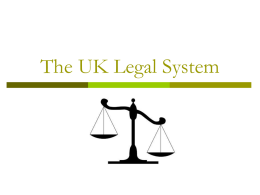 The UK Legal System