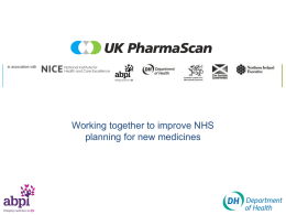 UK PharmaScan Briefing Slide Deck