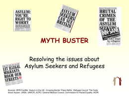 Myths and Facts about Asylum Seekers
