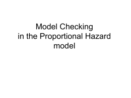 Model Checking in the Cox PH model