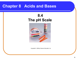 8.4 pH Scale