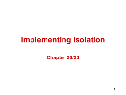Implementing Isolation