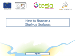 How to finance a start-up business