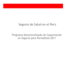 Seguros de Salud en el Perú