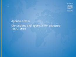 ISSAI 1610 ppt