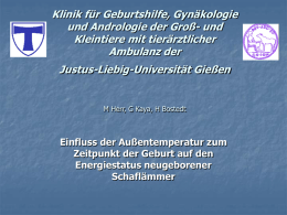Präsentation Schaftagung - Tierarztpraxis Oberpfalz