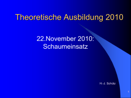 Ausbildung - Schaumeinsatz 2010