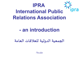 IPRA International Public Relations Association
