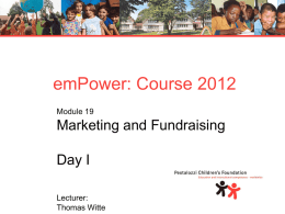 02 Marketing & Fundraising 2012