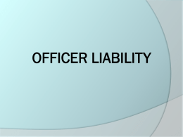 Officer Liability - Illinois Family Violence Coordinating Councils
