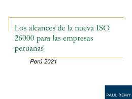 Los alcances de la nueva ISO 26000 para las empresas peruanas
