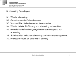 Implementierung eLearning