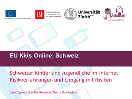 - EU Kids Online: Schweiz