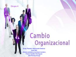 Presentacion cambio organizacional
