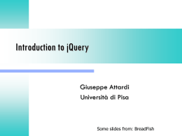 jQuery - DidaWiki - Università di Pisa