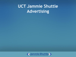 UCT Jammie Shuttle Advertising The Context