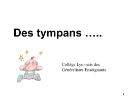 Tympans_dec_2012 - Collège Lyonnais des Généralistes