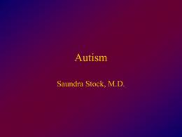 Pervasive developmental disorders