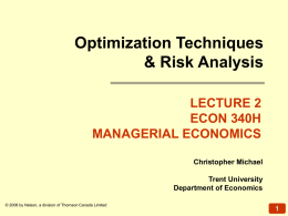 Lecture 2 - Trent University