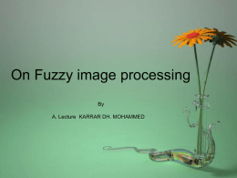 On Fuzzy image processing