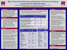 MBA Pharmaceutical Marketing and Management