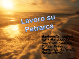 Petrarca. Il Canzoniere - gruppo 2