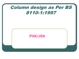 Column design as Per BS 8110