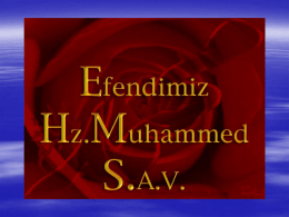 hz muhammed (sav)