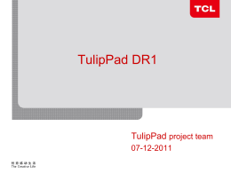 TulipPad DR1资料