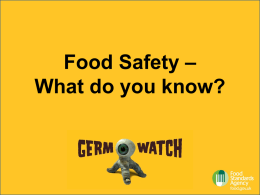 what do you know? - Food Standards Agency