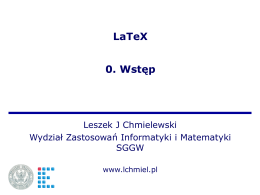 Wstęp - Leszek J. Chmielewski