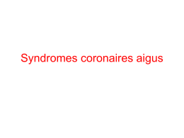 Syndromes coronaires aigus avec sus décalage permanent de ST