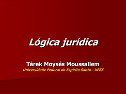 Lógica Jurídica - Tárek Moussallem
