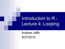 Lecture 4