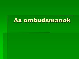 Az ombudsmanok - halmaigabor.hu