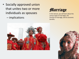 Marriage