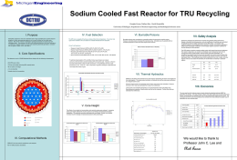 Sodium Cooled Fast Reactor for TRU Recycling