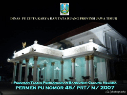 PermenPU 45-2007 Pedoman Teknis Pembangunan BGN