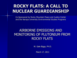 RMP&JC – ROCKY FLATS - Rocky Flats Nuclear Guardianship