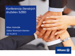 Allianz a.s. - Prezentácia z Konferencie členských