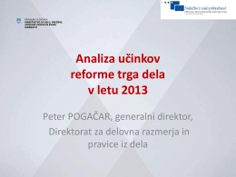 Prezentacija_Peter Pogačar - analiza trga dela 2014