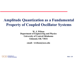 Amplitude Quantization as a Fundamental Property
