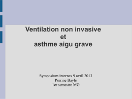 Asthme aigu et VNI
