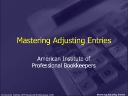 Mastering Adjusting