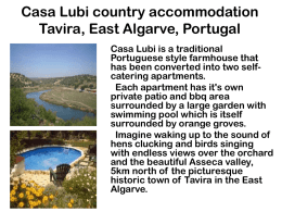 Casa Lubi country accomodation Tavira, East - Casa