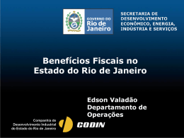 Benefícios Fiscais no Estado do Rio de Janeiro