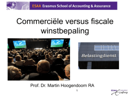 Commerciele vs. fiscale winstbepaling