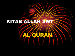KITAB ALLAH SWT - KhalidBasalamah.Com
