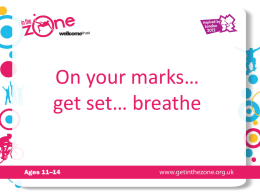 On your marks… get set… breathe!