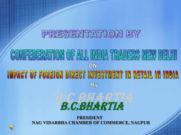 Powerpoint Presentation on FDI in Retail